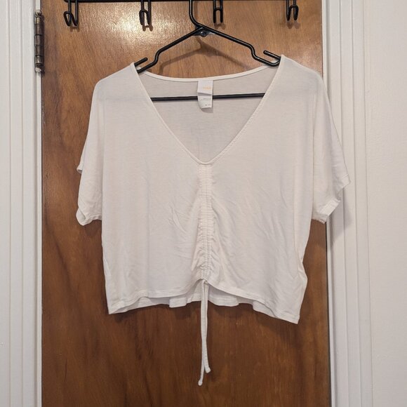 Lolë Anya White Crop Top (XL) - Picture 1 of 8